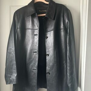 Andrew Marc Black Leather Jacket